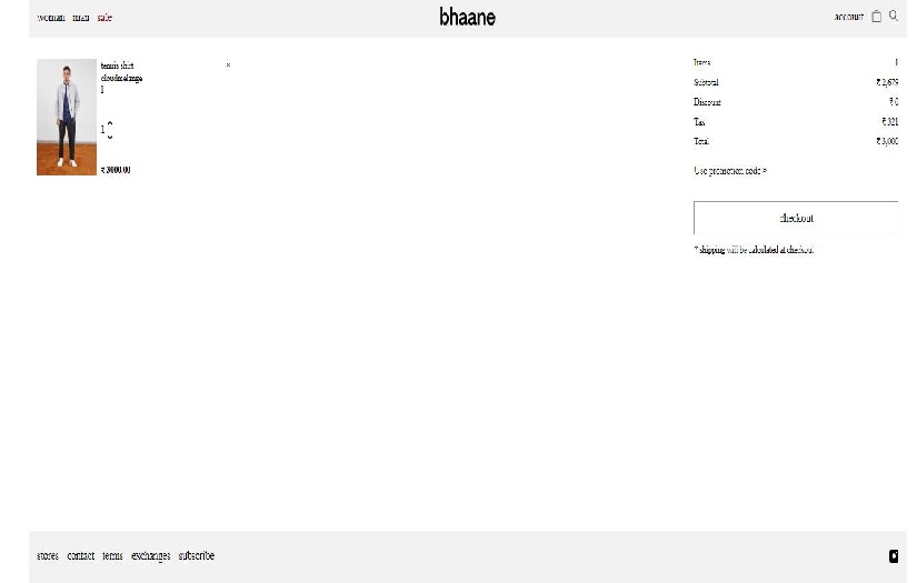 BHAANE E-Commerce Website screenshot 3